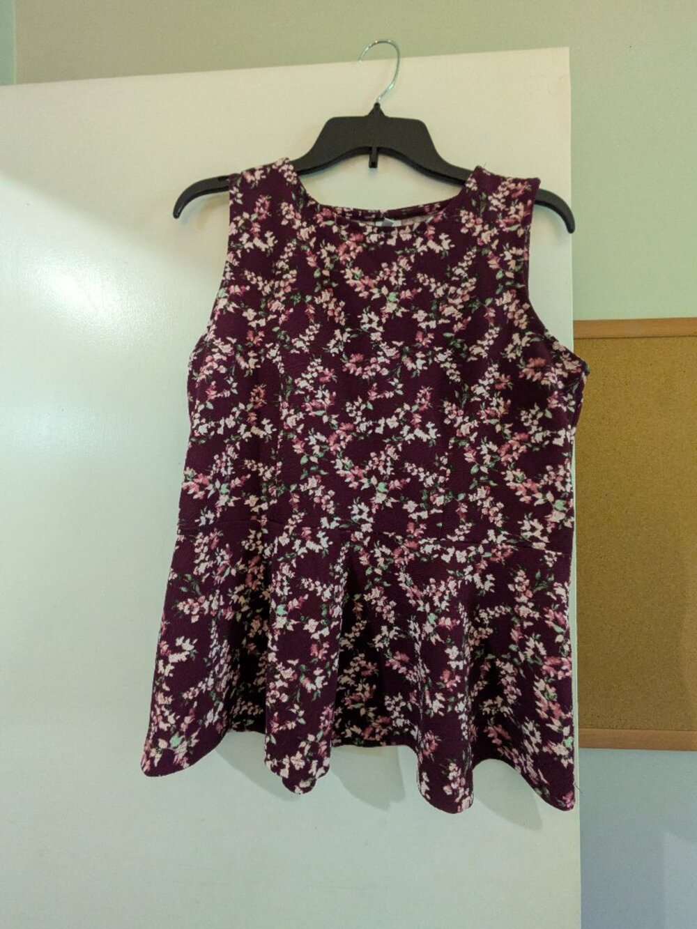 Medium Elle Peplum Floral Blouse